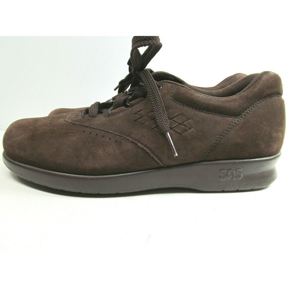SAS Tri Pad Comfort Lace up Oxfords Brown Suede Womens Size 6.5 N - Picture 4 of 9